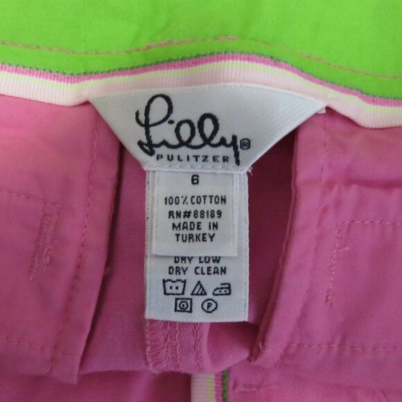 Lilly Pulitzer Size 6 Basic Pink Cotton Twill Skirt - Picture 6 of 6